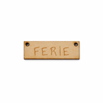 Nissedør, Ferie-skilt, træ, 30 x 10 mm