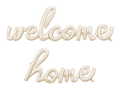 Welcome Home folieballong