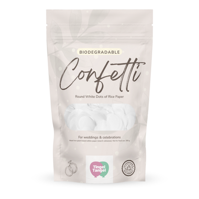 biologiskt nedbrytbar bröllopskonfetti av rispapper