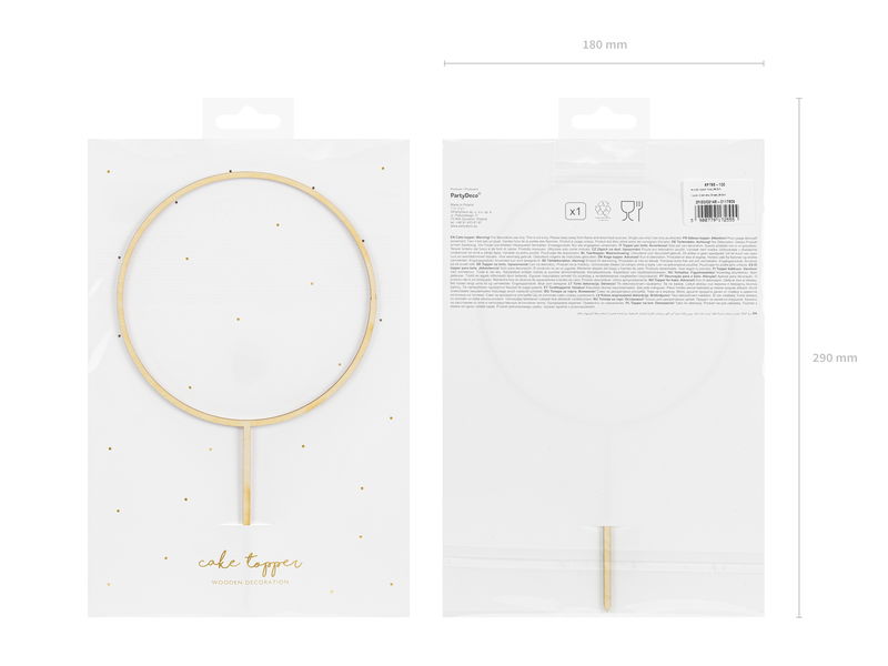 Caketopper Trä Ring