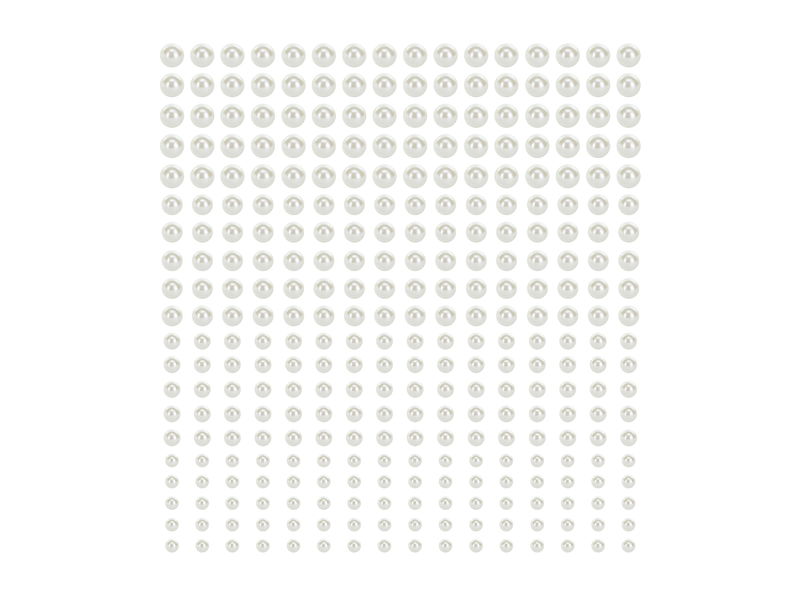Autocollants perles, 440 pcs, nacré