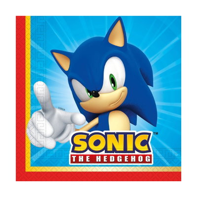 Ingår i Sonic 6-årskalas: Sonic servetter, 20-pack