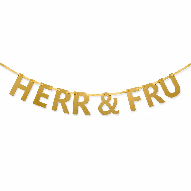 Bröllopsdekoration herr och fru