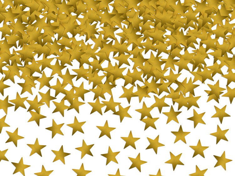 Ingår i Sonic 6-årskalas: Stjärnkonfetti i guld metallic, ca 14 g