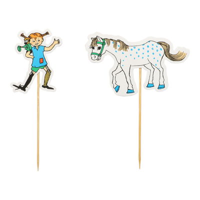 Pippi muffindekorationer 10-pack