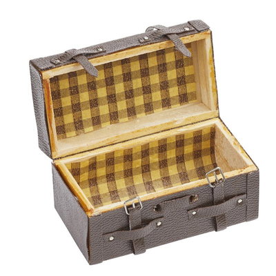 Matkalaukku, miniatyyri, avattava, 5,8 x 3 x 3,1 cm