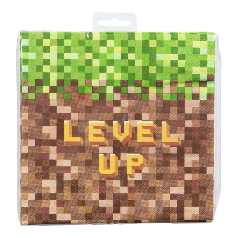 Ingår i Minecraft 7-års kalaspaket: Minecraft servetter 16-pack