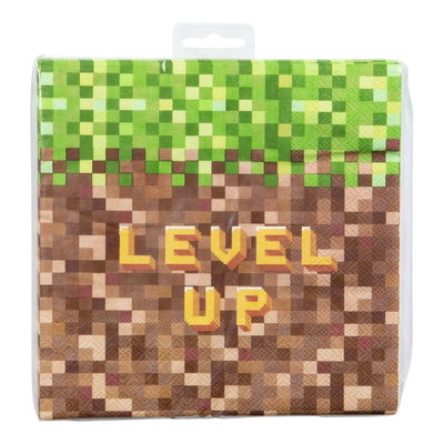 Ingår i Minecraft 6-års kalaspaket: Servetter Minecraft 16-pack