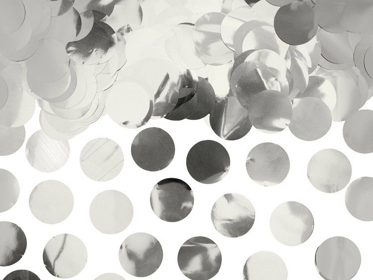 Silvermetallic konfetti