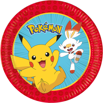 Ingår: Pokémon-papptallrikar, 8-pack