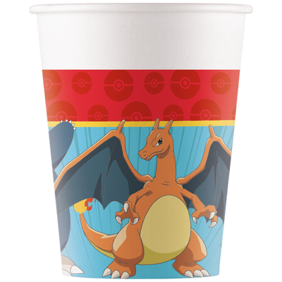 Ingår: Pokémon-pappersmuggar, 8-pack