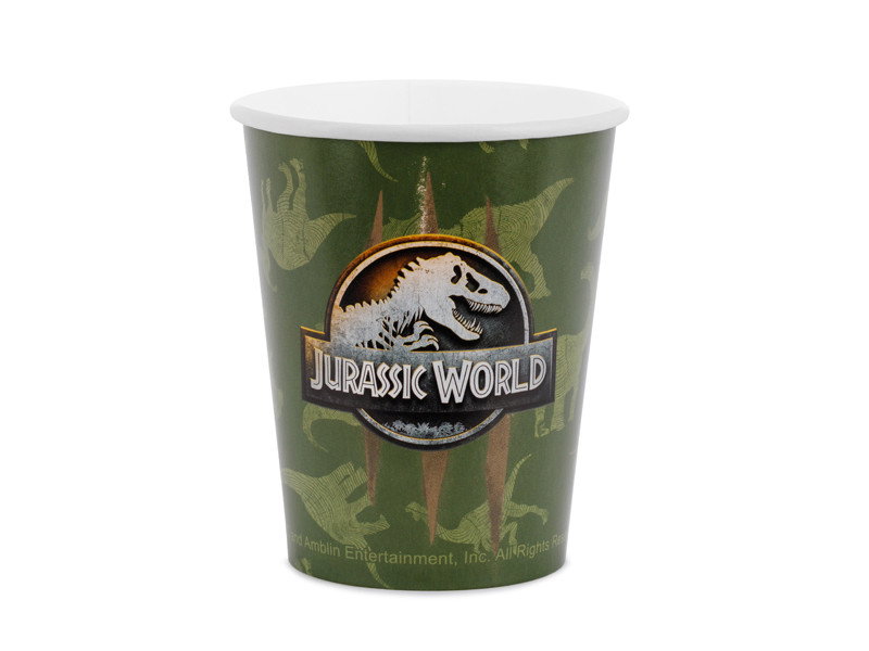 Kopper, Jurassic World, 250 ml, grøn, 6-pak