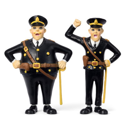Kling & Klang figurset, 100 mm, poliser från Pippi Långstrump