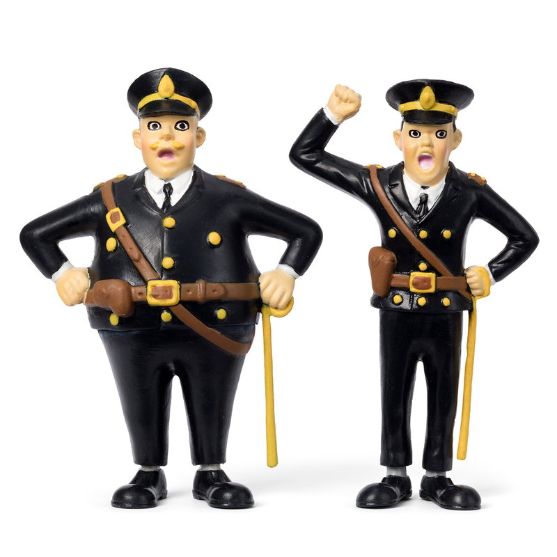 Kling & Klang figurset, 100 mm, poliser från Pippi Långstrump