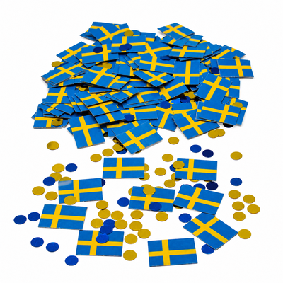 Konfetti Svenska flaggan