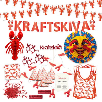 Kräftskiva dekoration kit