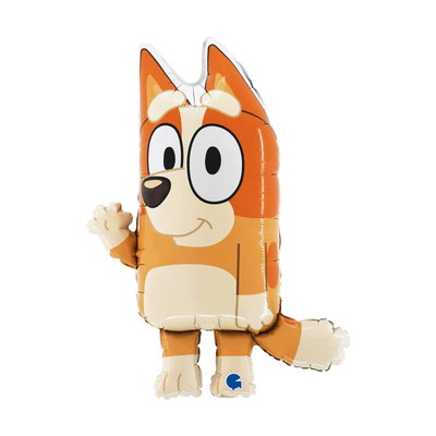 Figurformad folieballong med Bingo från Bluey, 72 cm