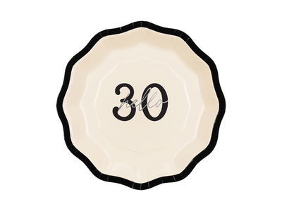 Paptallerkener Hello 30, mix, 18 cm, 6-pak