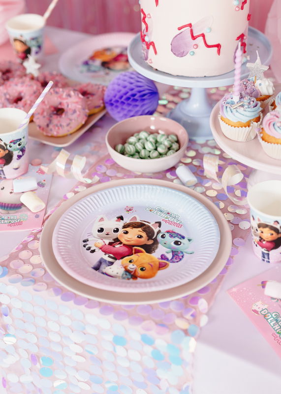 Paptallerkner, Gabby’s Dollhouse, 6-pak
