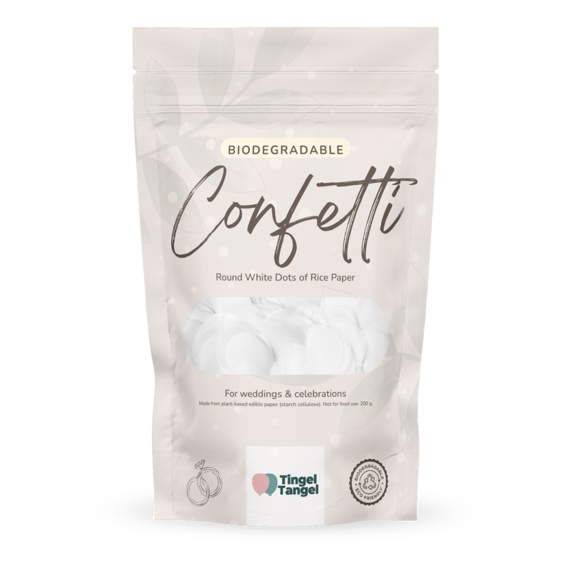 Bryllupskonfetti, Biologisk nedbrydelig