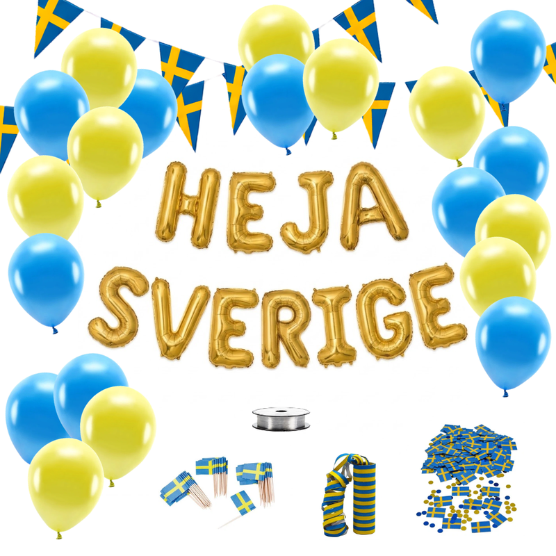 Heja Sverige, dekorationspaket