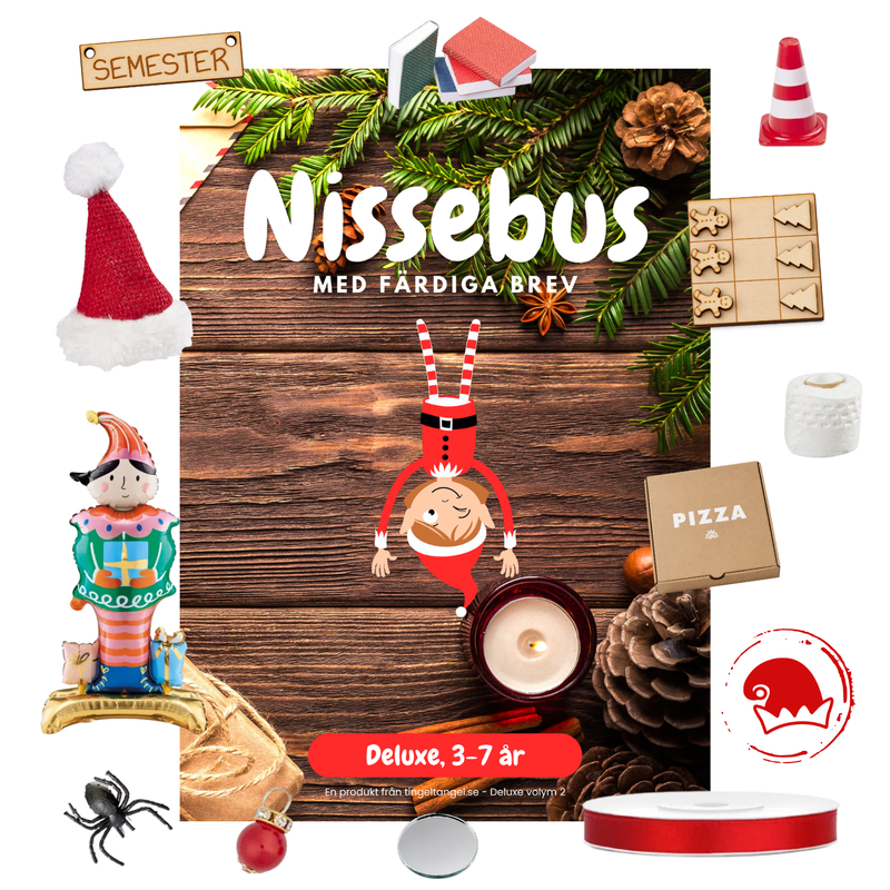 Nissebus, brev & tillbehör – Deluxe v2