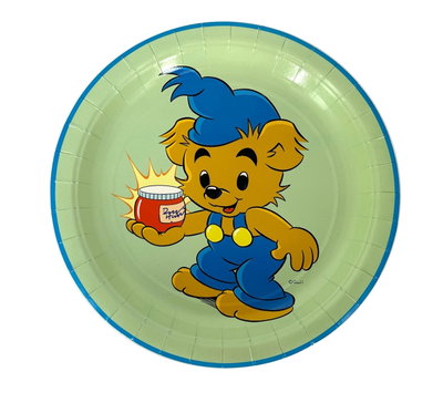 Ingår i Bamse 2-årskalas: Bamse papptallrikar 8-pack