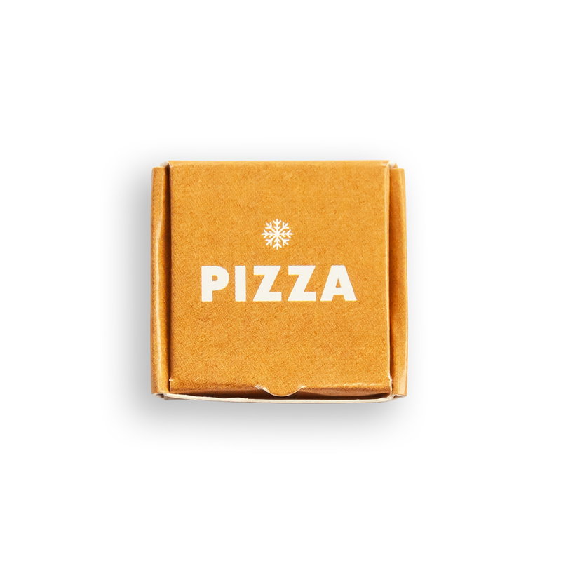 Nissedør, Mini-pizzaæske, 3 x 3 cm