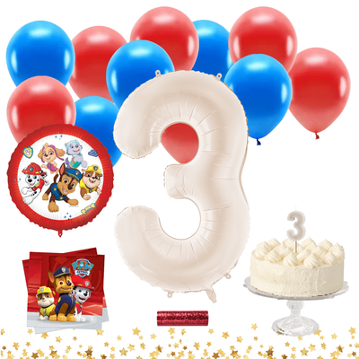 Paw Patrol synttärisetti 3 vuotta