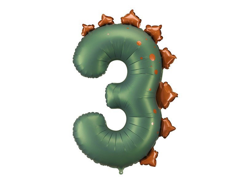 Dinosauriekalas 3 år – sifferballong