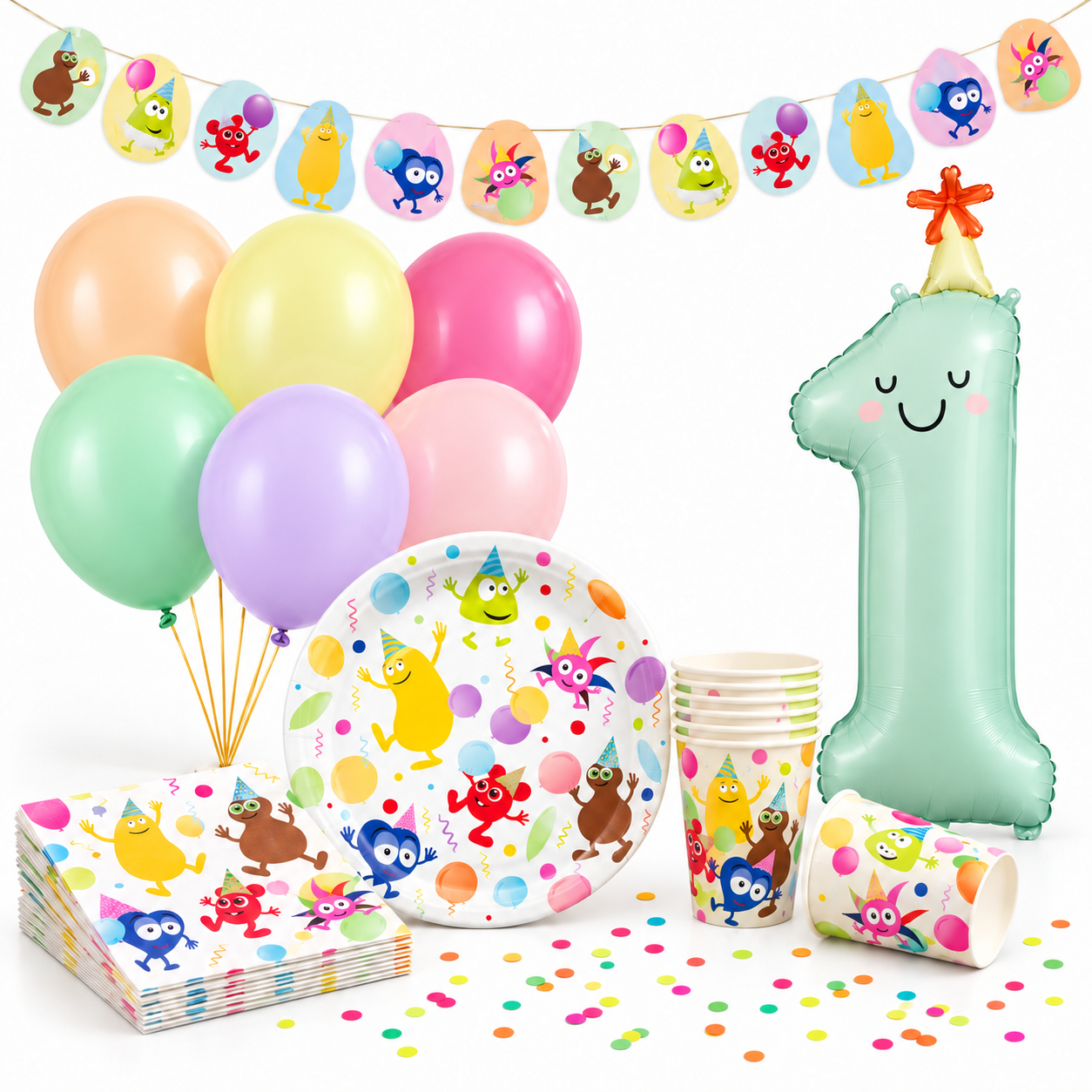 1-års fødselsdagspakke, Babblarna, Pastel