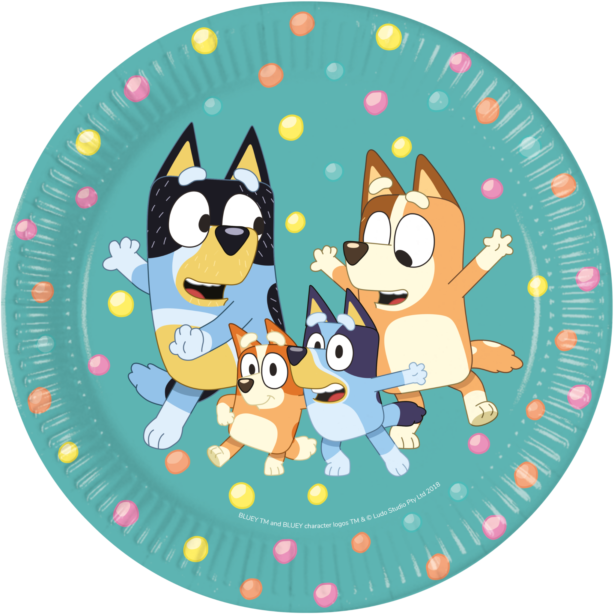 Papperstallrikar, Bluey, 8-pack