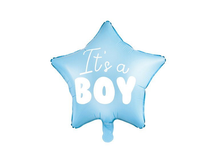 Heliumfylld Ballong, It's a Boy, blå