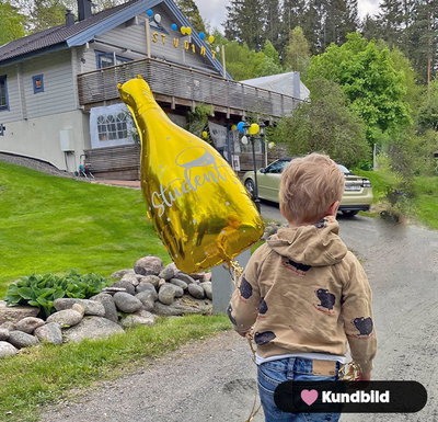 Heliumfylld Ballong, flaska Studenten