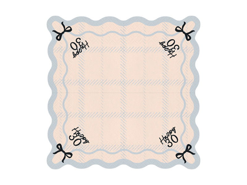 Servietter Happy 30, 33x33 cm, mix, 12-pak