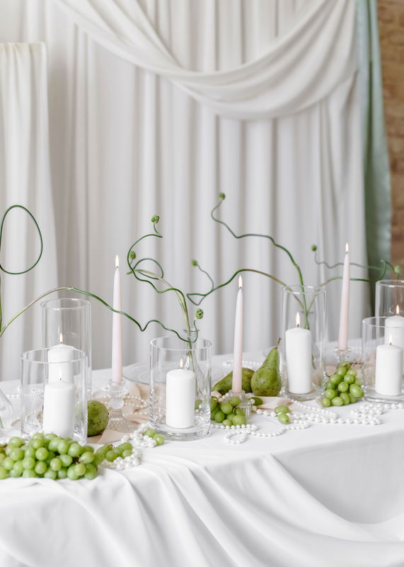 Guirlande de perles, blanc, 10 mètres