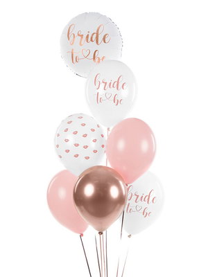 Balloner, Bride to be, mix, 6-pak