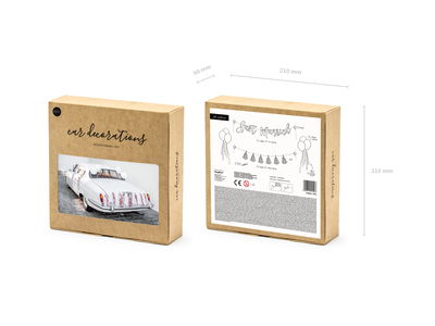 Kit de décoration voiture mariage, Just Married