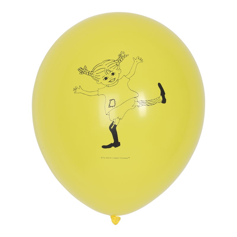 Ballong Pippi Långstrump, färgmix, 8-pack