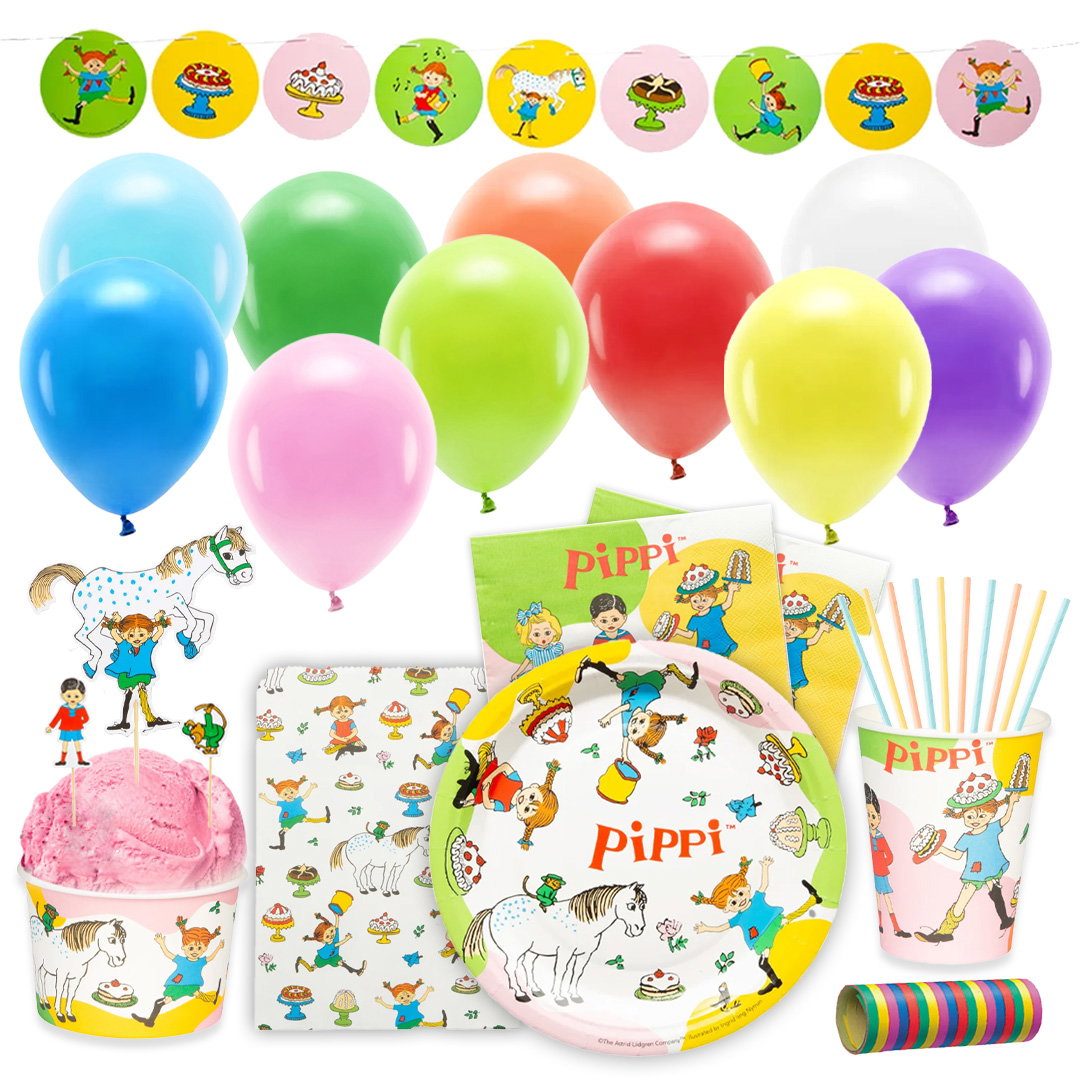 Pippi Langstrømpe, festpakke Deluxe
