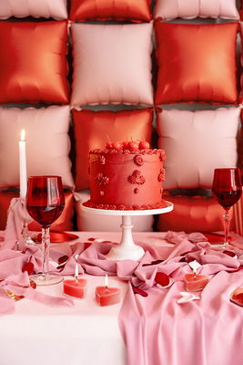 Värmeljus, hjärta, röda, 10-pack