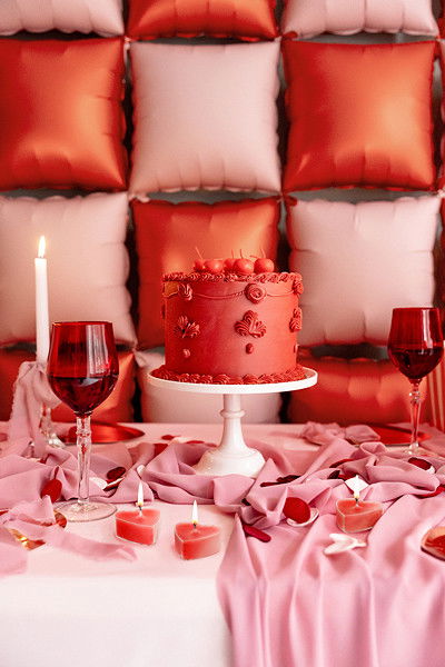 Värmeljus, hjärta, röda, 10-pack