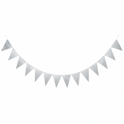 Flaggvimpel silver