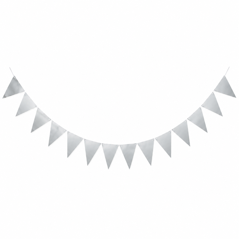 Flaggvimpel silver