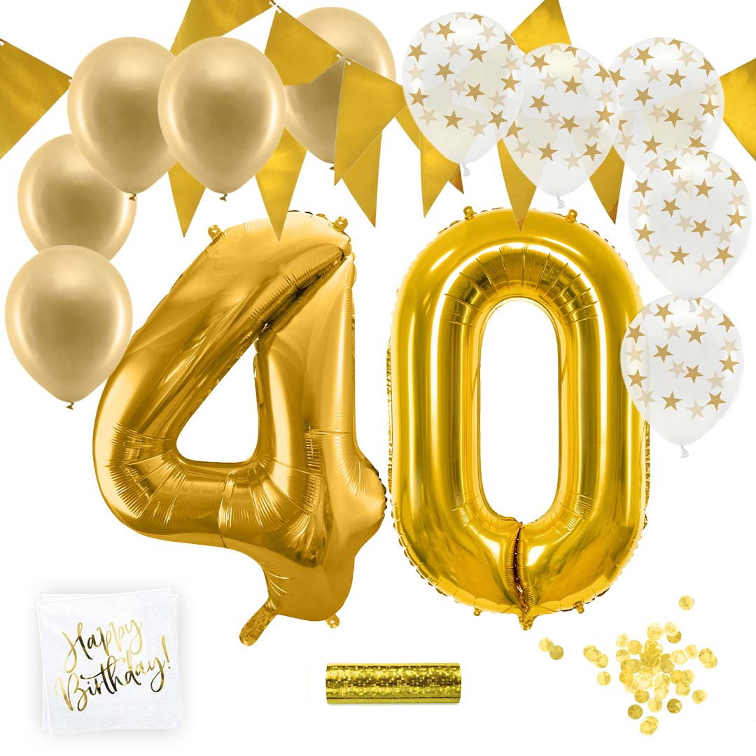 40 års festsæt, guld
