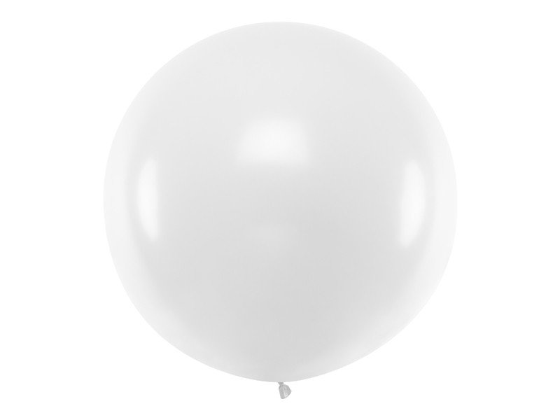 Ballong, jumbo, pastell vit