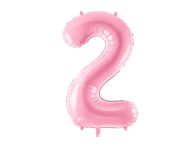 Ingår i Pippi 2-årskalas: Rosa sifferballong 2