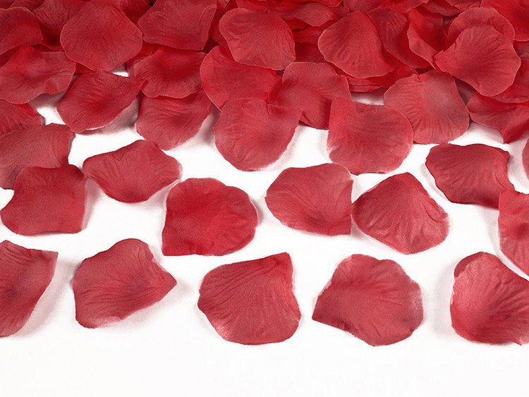 Röda dekorativa rosenblad, 100-pack