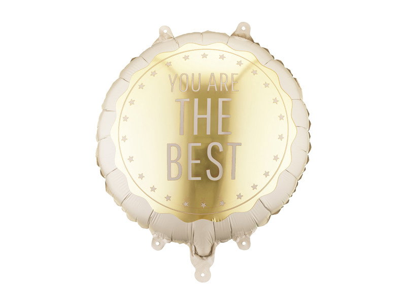 Foliopallo, You Are The Best, beige, 1 kpl