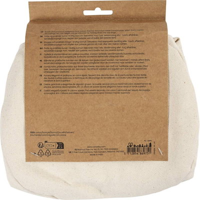 Tygkorg, ljusnatur, 2-pack